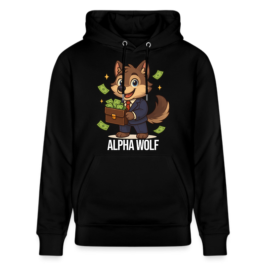 Alpha Wolf – Premium Trading Hoodie schwarz - Schwarz