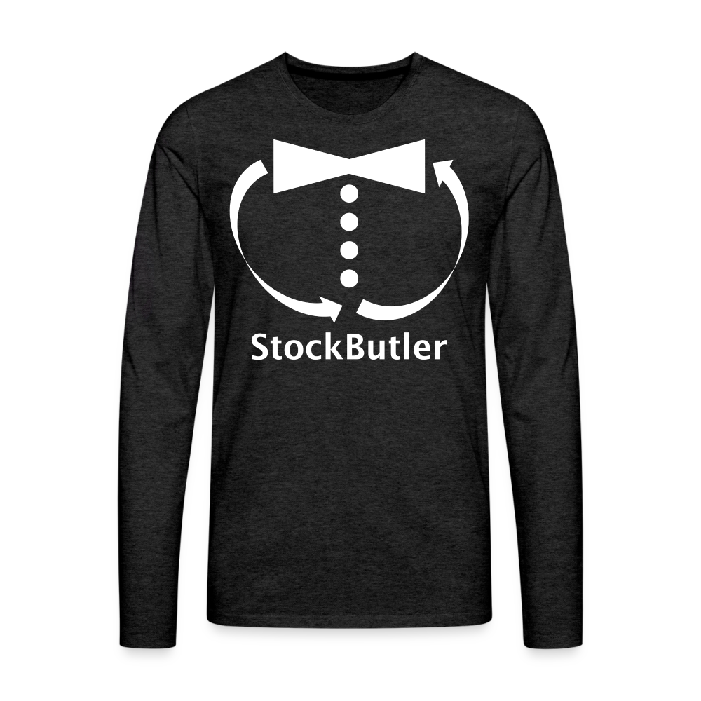 Männer Premium Langarmshirt - Anthrazit