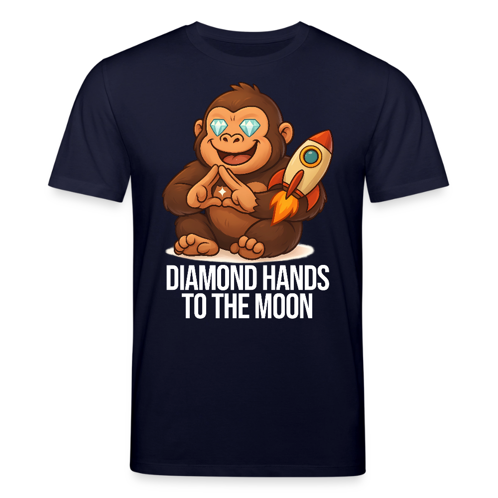 Diamond Hands to the Moon – Trader Shirt dunkel - Navy
