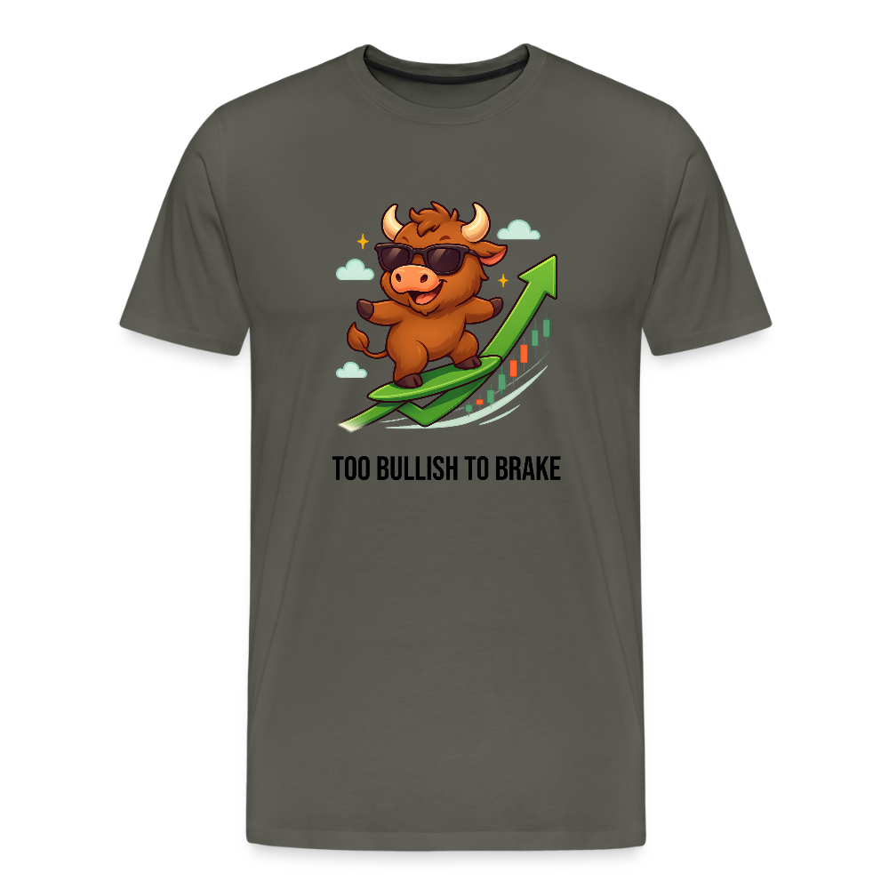 Herren T-Shirt Bullenmarkt - Asphalt