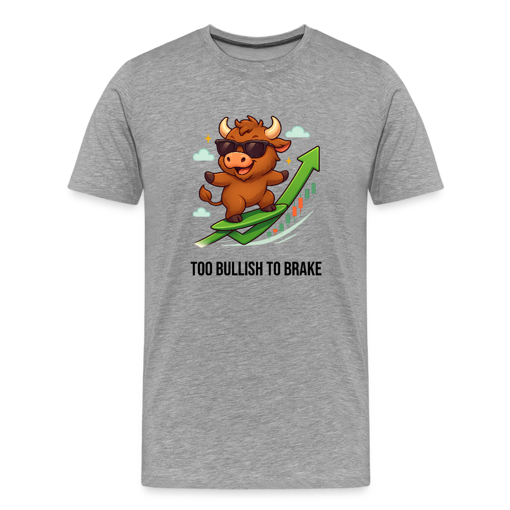 Herren T-Shirt Bullenmarkt - Grau meliert