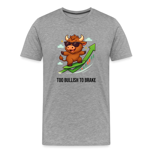 Herren T-Shirt Bullenmarkt - Grau meliert