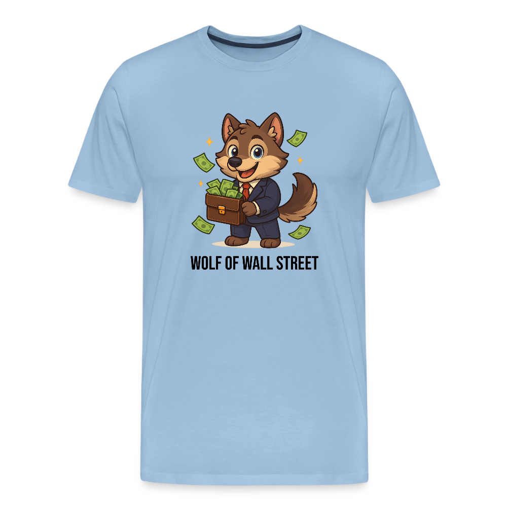 Herren T-Shirt Wolf of Wall Street - Sky