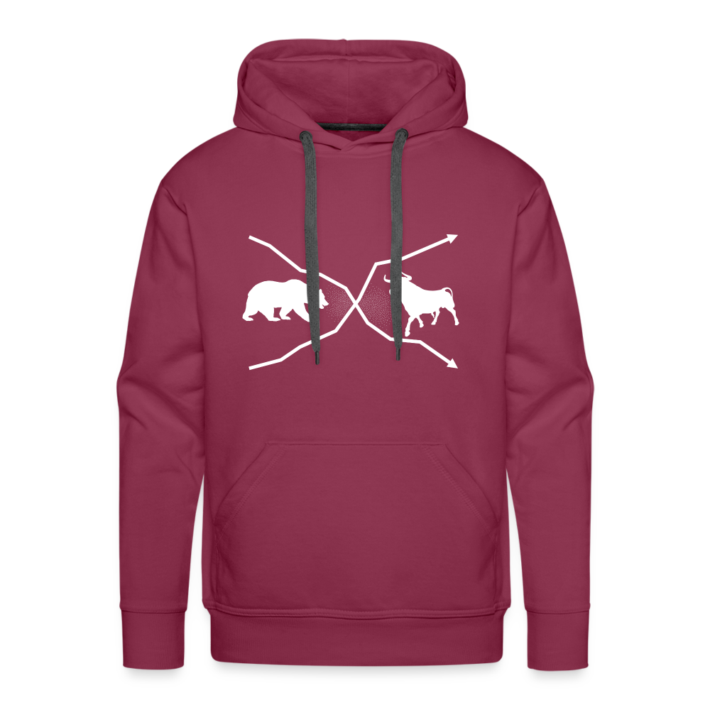 Bulle und Bär-Hoodie dunkel - Bordeaux