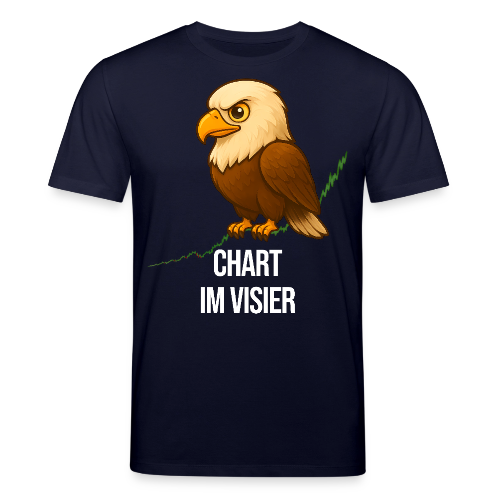 Chart im Visier – Trader Shirt dunkel - Navy