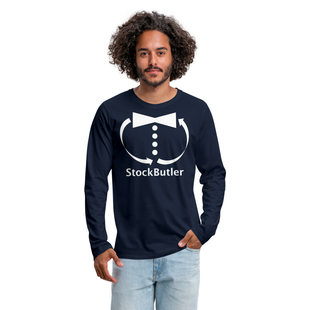 Männer Premium Langarmshirt - Navy