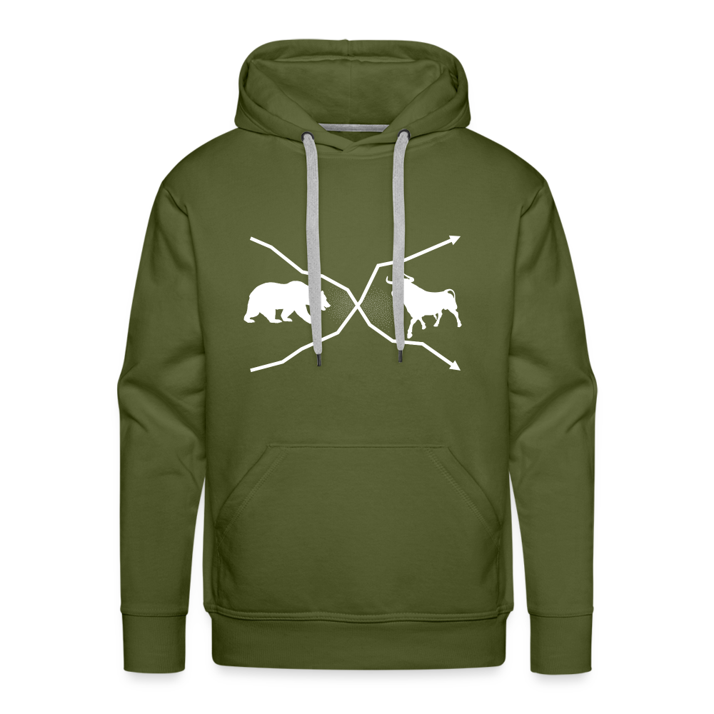 Bulle und Bär-Hoodie dunkel - Olivgrün