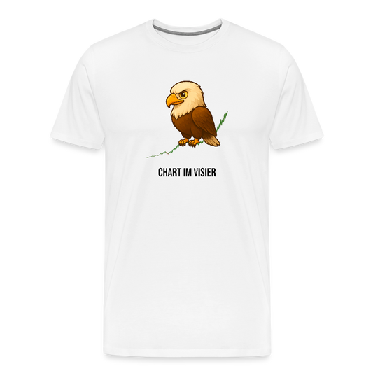 Herren T-Shirt Chart im Visier - Weiß