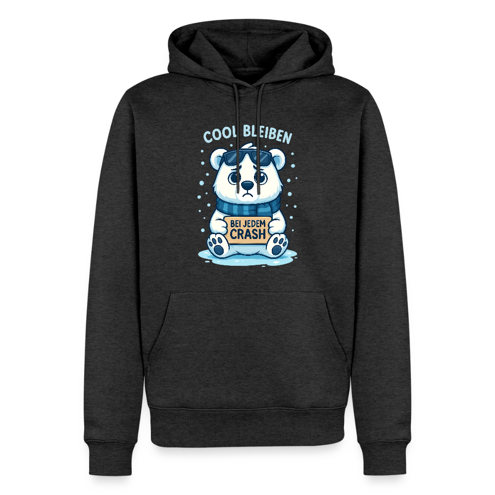 ❄️ COOL BLEIBEN BEI JEDEM CRASH – Premium Hoodie - Anthrazit meliert