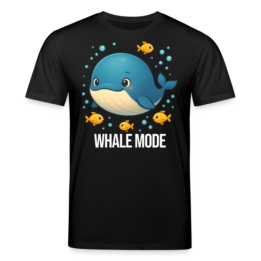 Whale Mode – Trading & Krypto Shirt dunkel - Schwarz