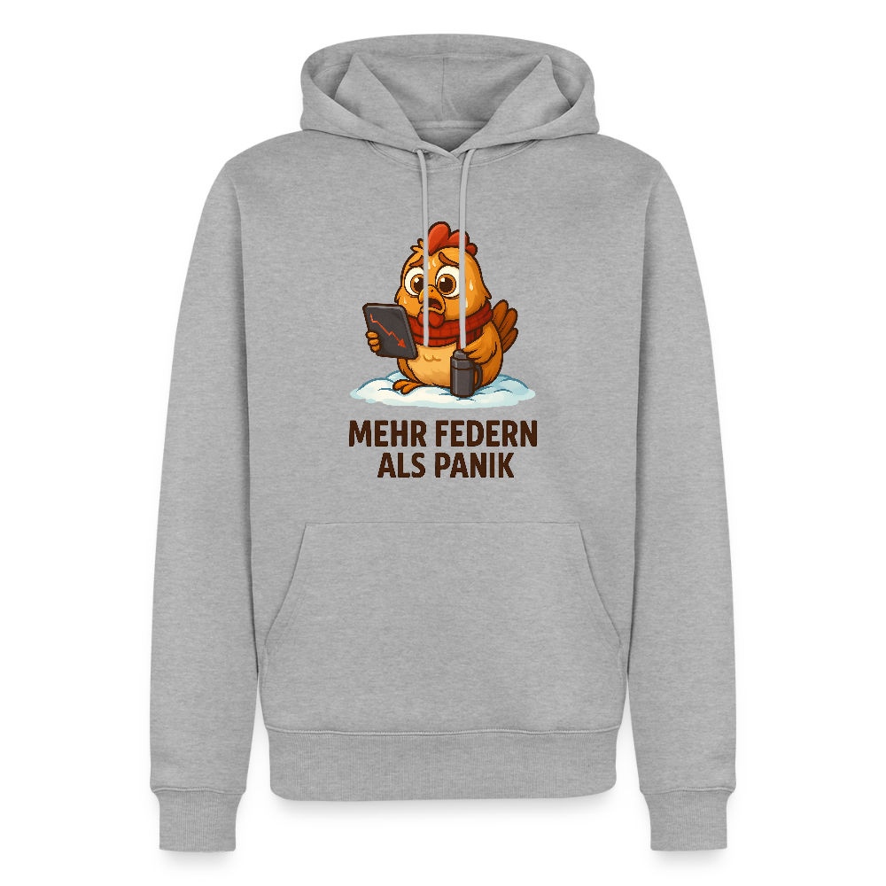 Männer Premium Hoodie - Grau meliert