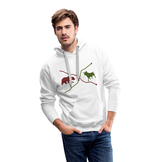 Bulle und Bär-Hoodie hell - Weiß