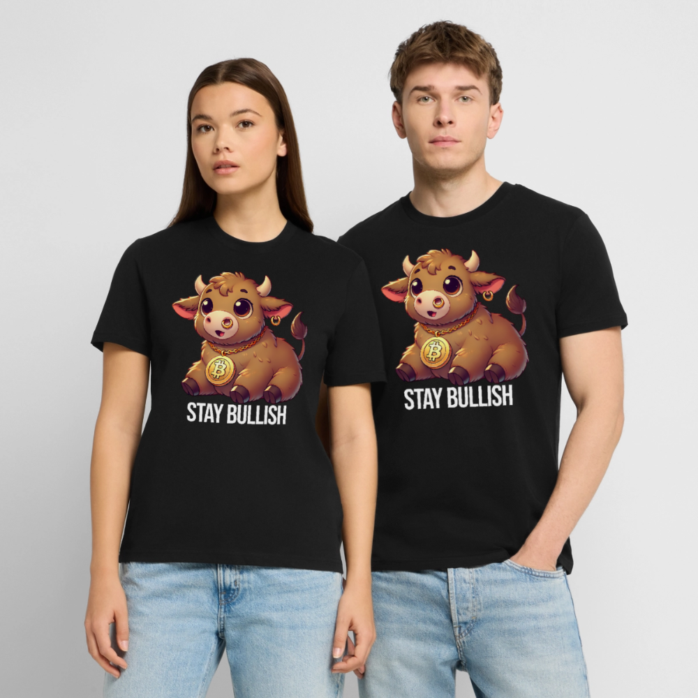 Stay Bullish – Krypto & Trading Shirt dunkel - Schwarz