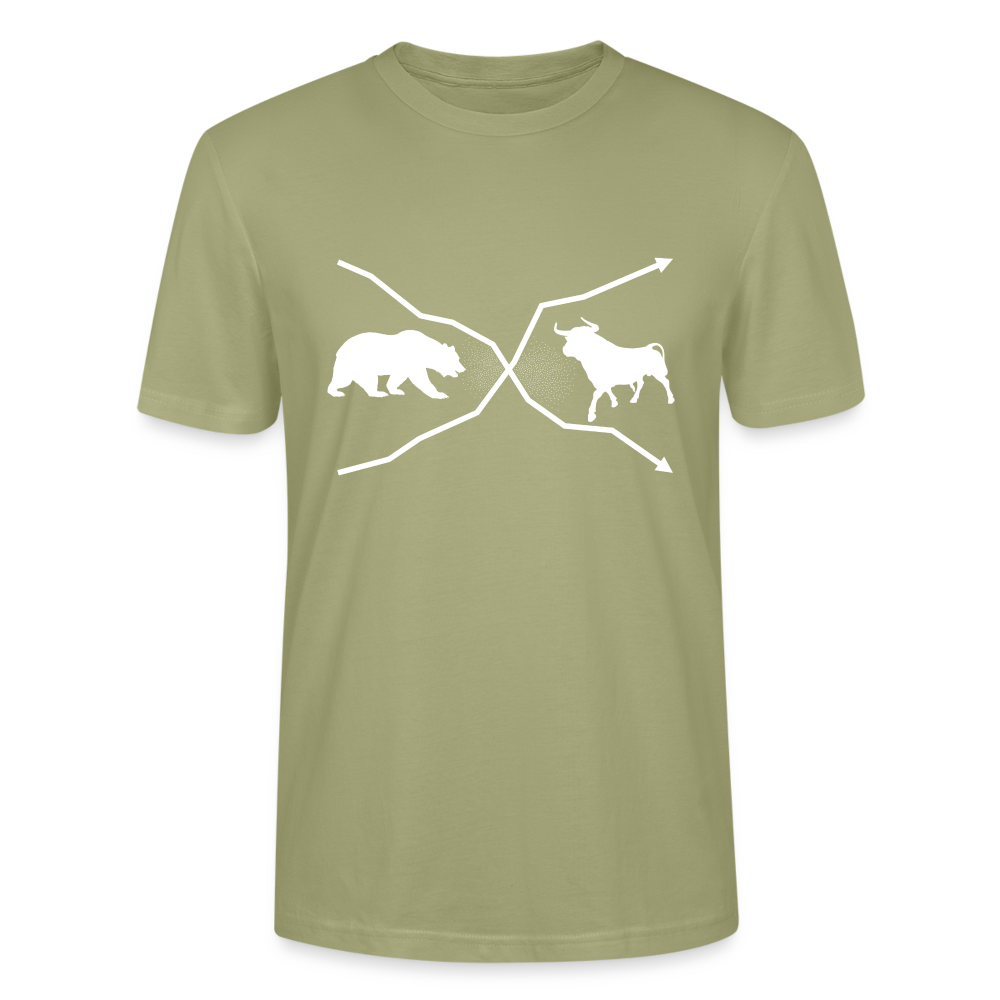 T-Shirt Bulle und Bär - Nebelgrün