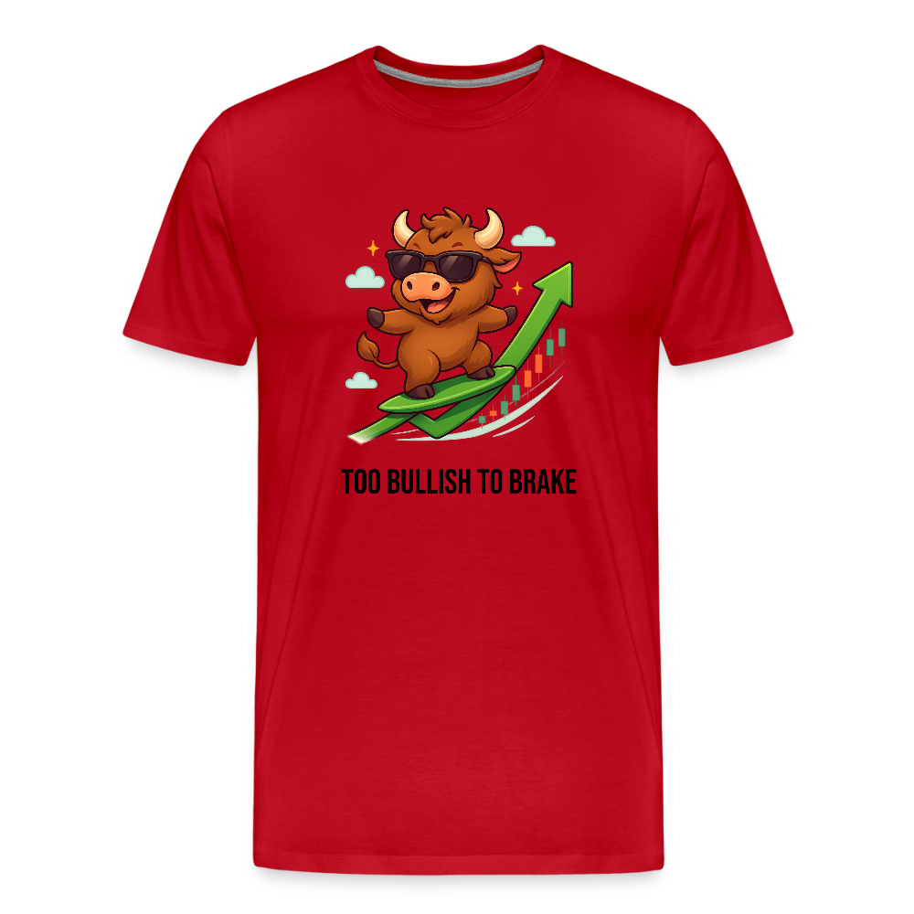 Herren T-Shirt Bullenmarkt - Rot