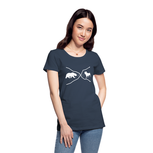 Frauen Premium Bio T-Shirt - Navy