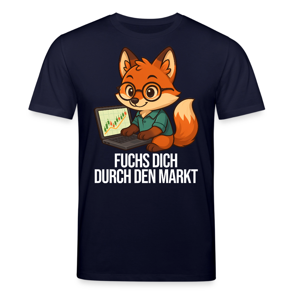 Fuchs dich durch den Markt – Trader Shirt dunkel - Navy