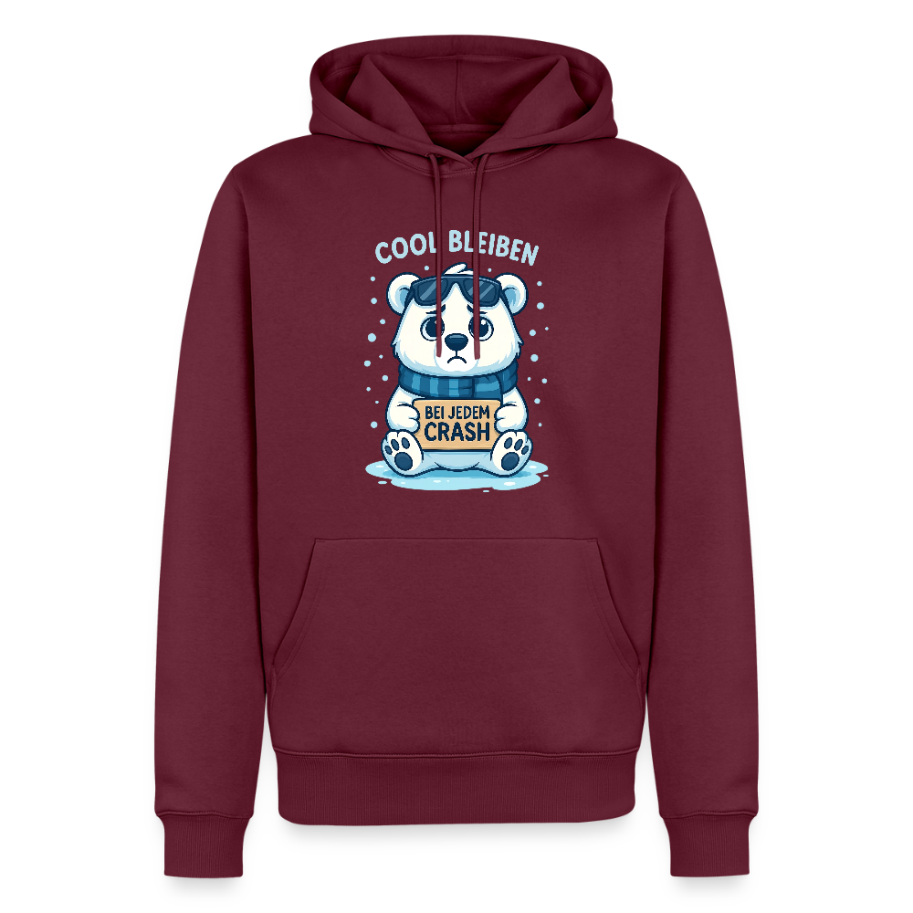 ❄️ COOL BLEIBEN BEI JEDEM CRASH – Premium Hoodie - Burgunderrot