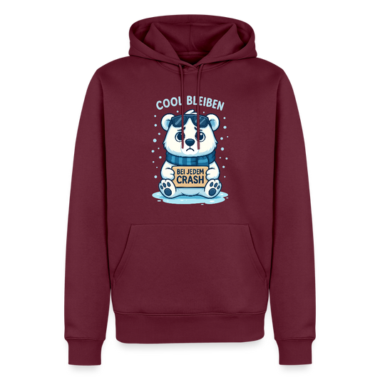 ❄️ COOL BLEIBEN BEI JEDEM CRASH – Premium Hoodie - Burgunderrot