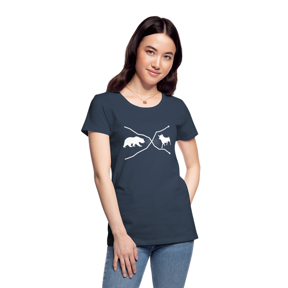 Frauen Premium Bio T-Shirt - Navy