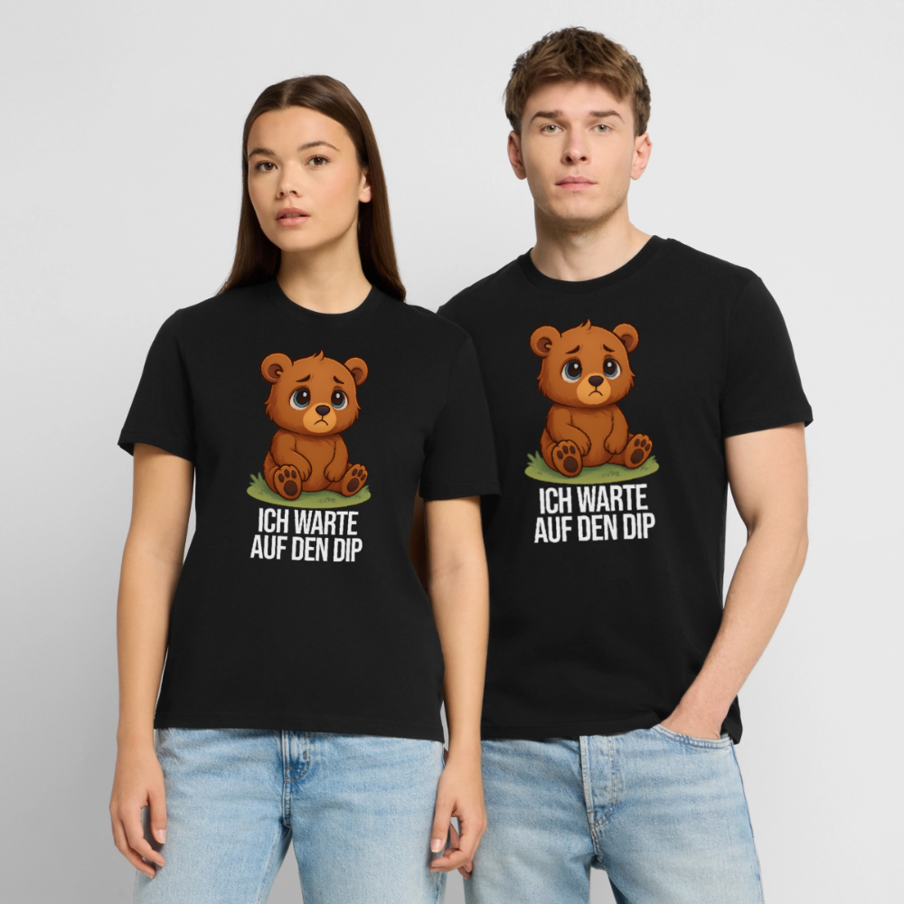 Ich warte auf den Dip – Trader T-Shirt dunkel - Schwarz