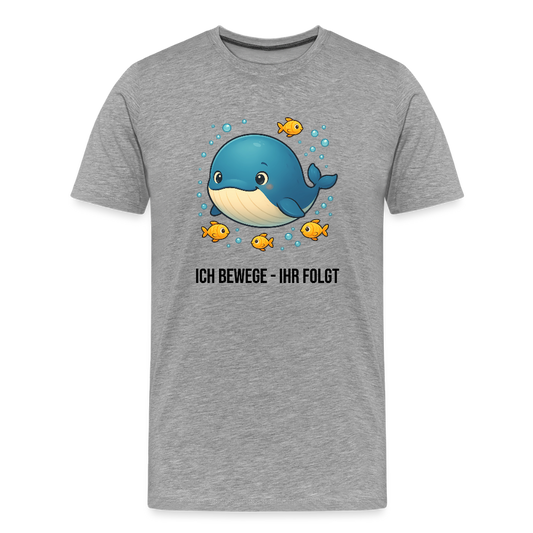 Herren T-Shirt Wal und Retailer - Grau meliert
