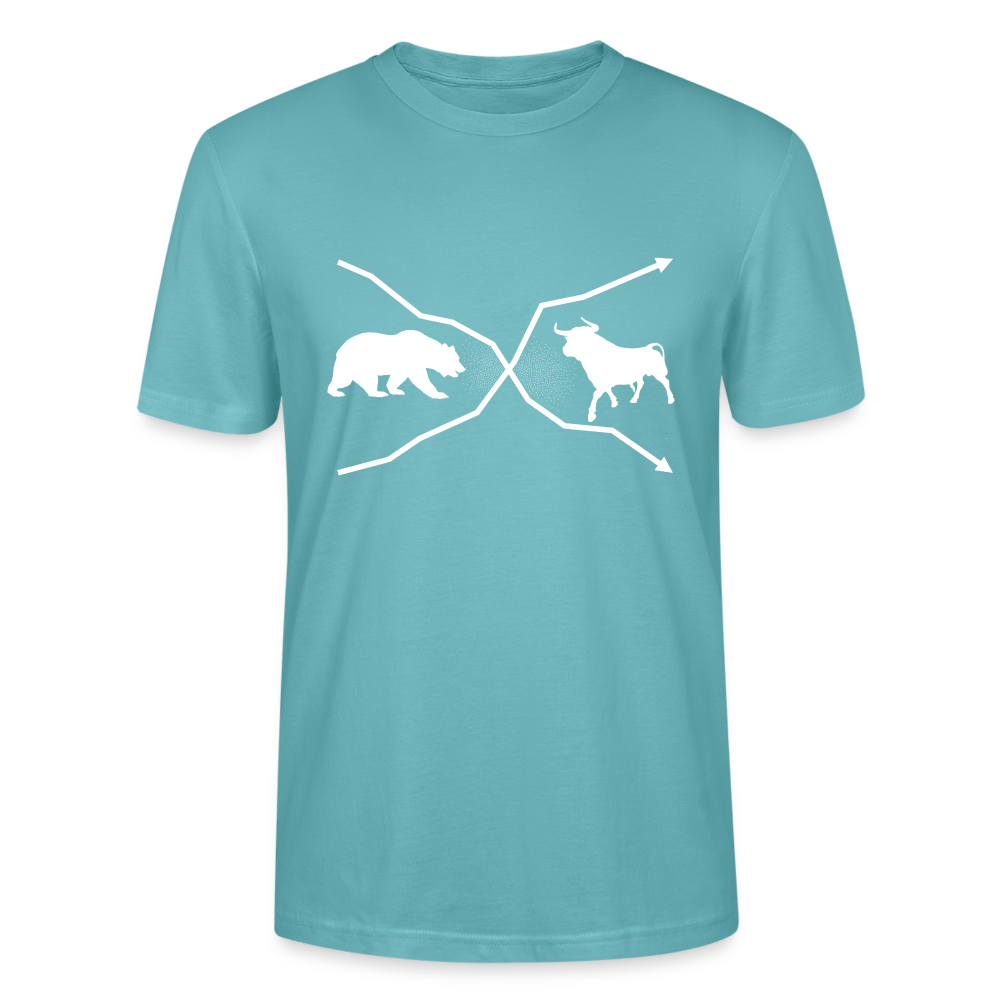 T-Shirt Bulle und Bär - Pastelltürkis