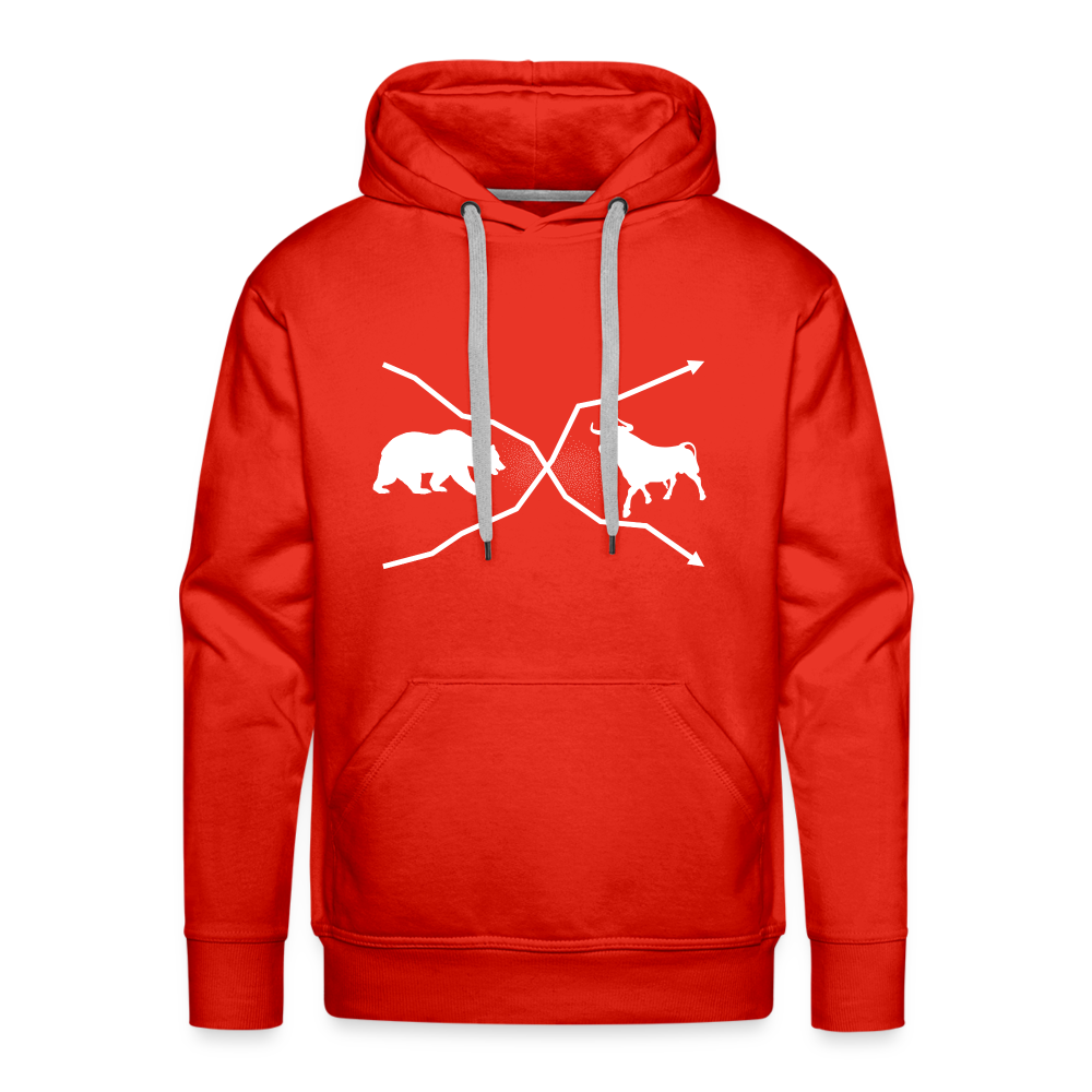 Bulle und Bär-Hoodie dunkel - Rot
