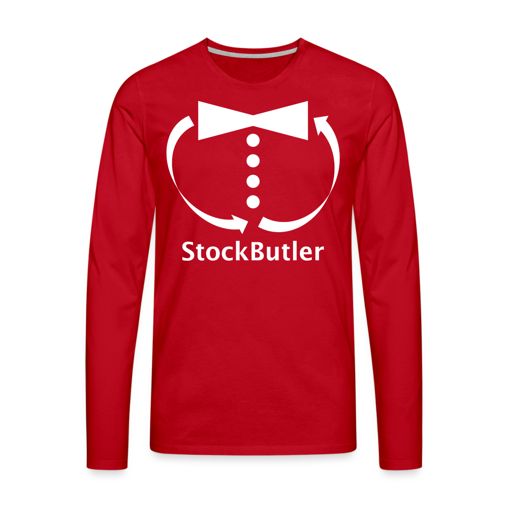 Männer Premium Langarmshirt - Rot