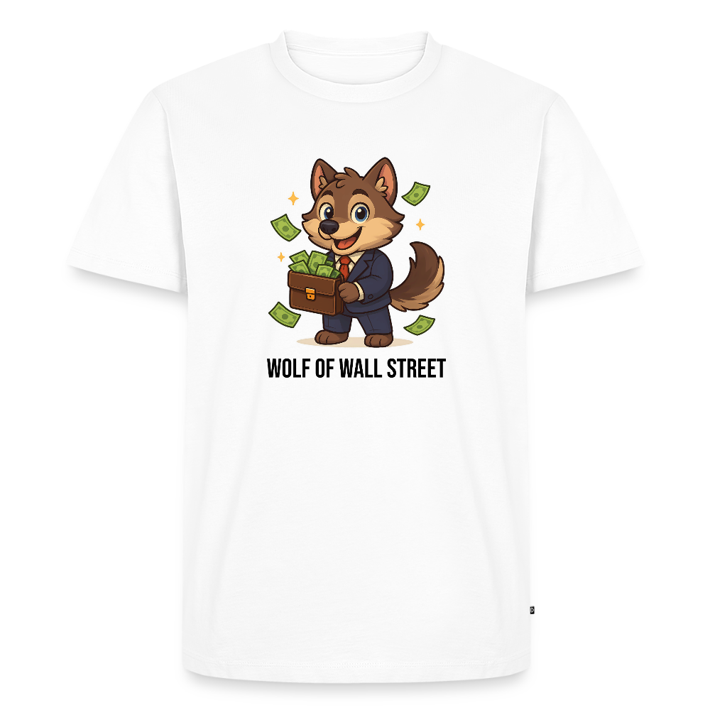 Herren T-Shirt Wolf of Wall Street - Weiß