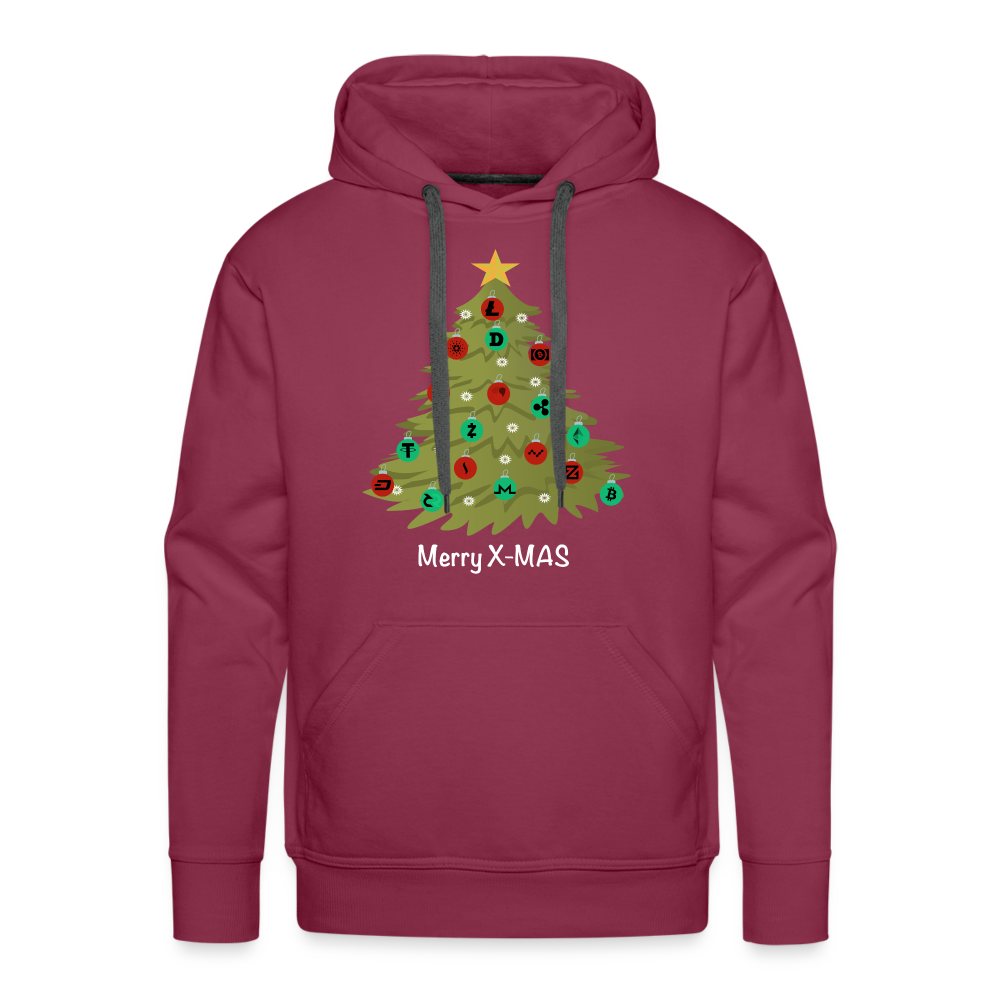 Krypto X-MAS Hoodie farbig/dunkel - Bordeaux