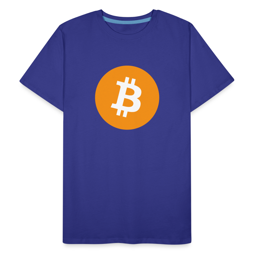 Bitcoin-T-Shirt - Königsblau
