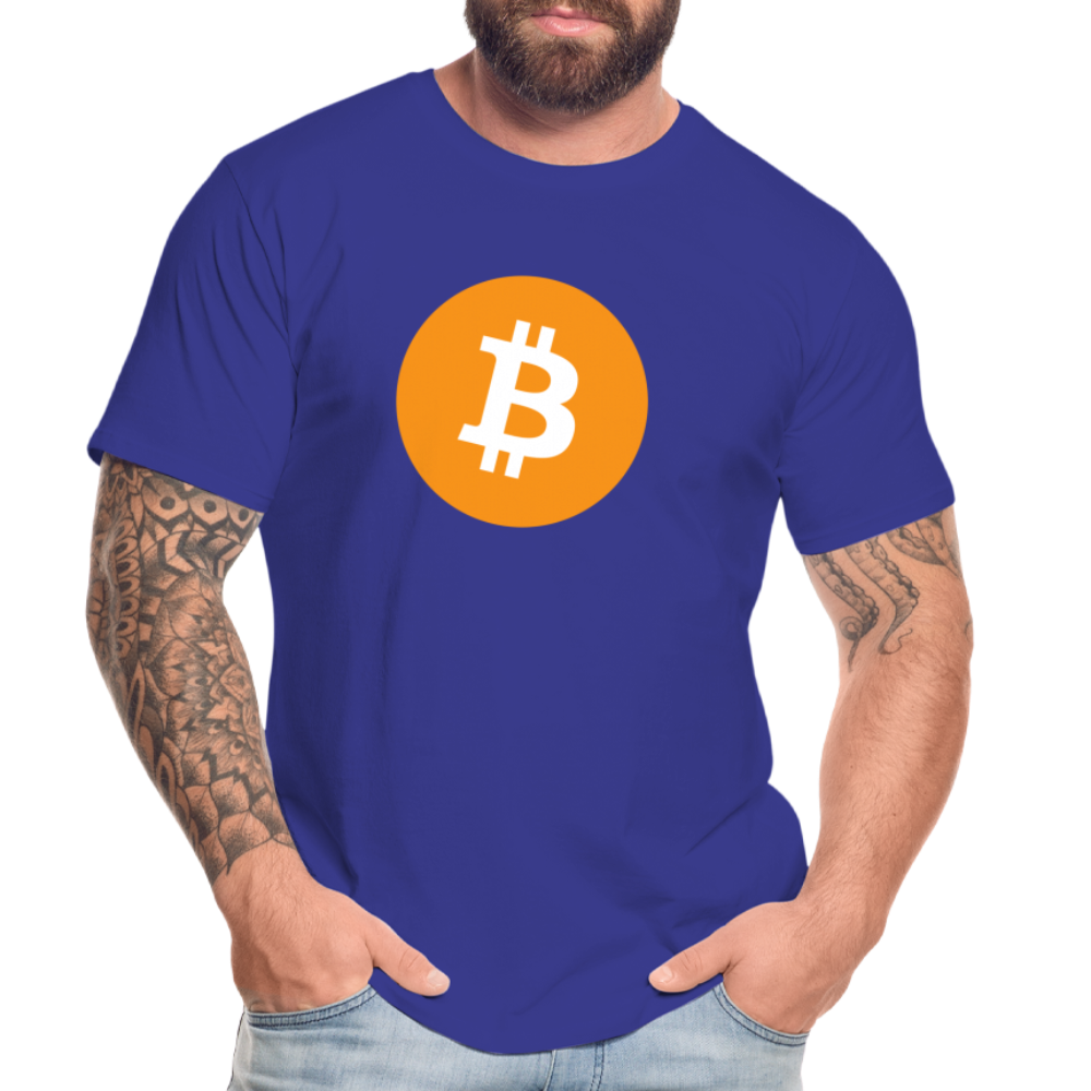 Bitcoin-T-Shirt - Königsblau