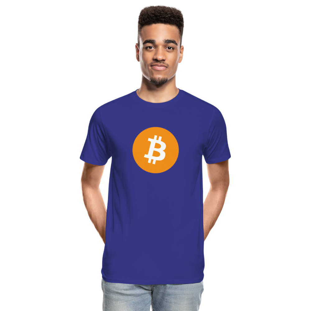 Bitcoin-T-Shirt - Königsblau