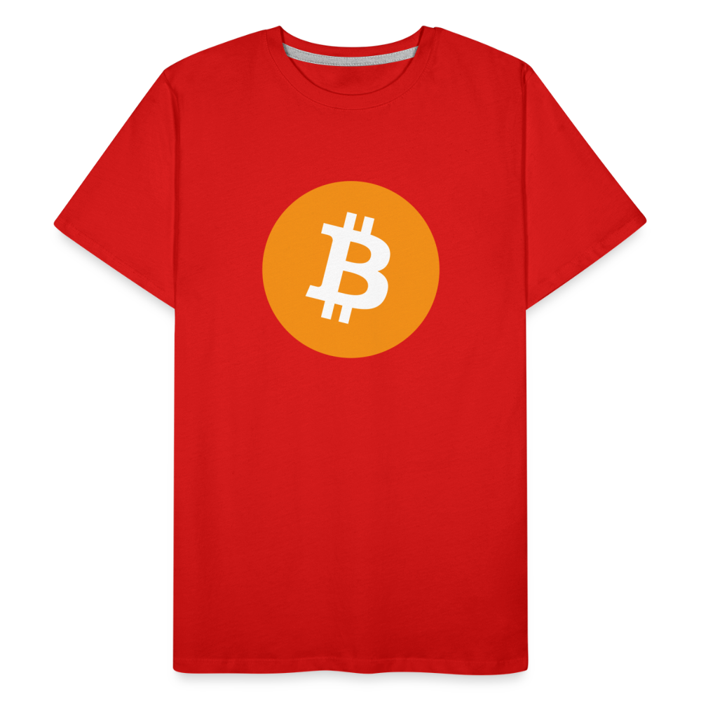 Bitcoin-T-Shirt - Rot