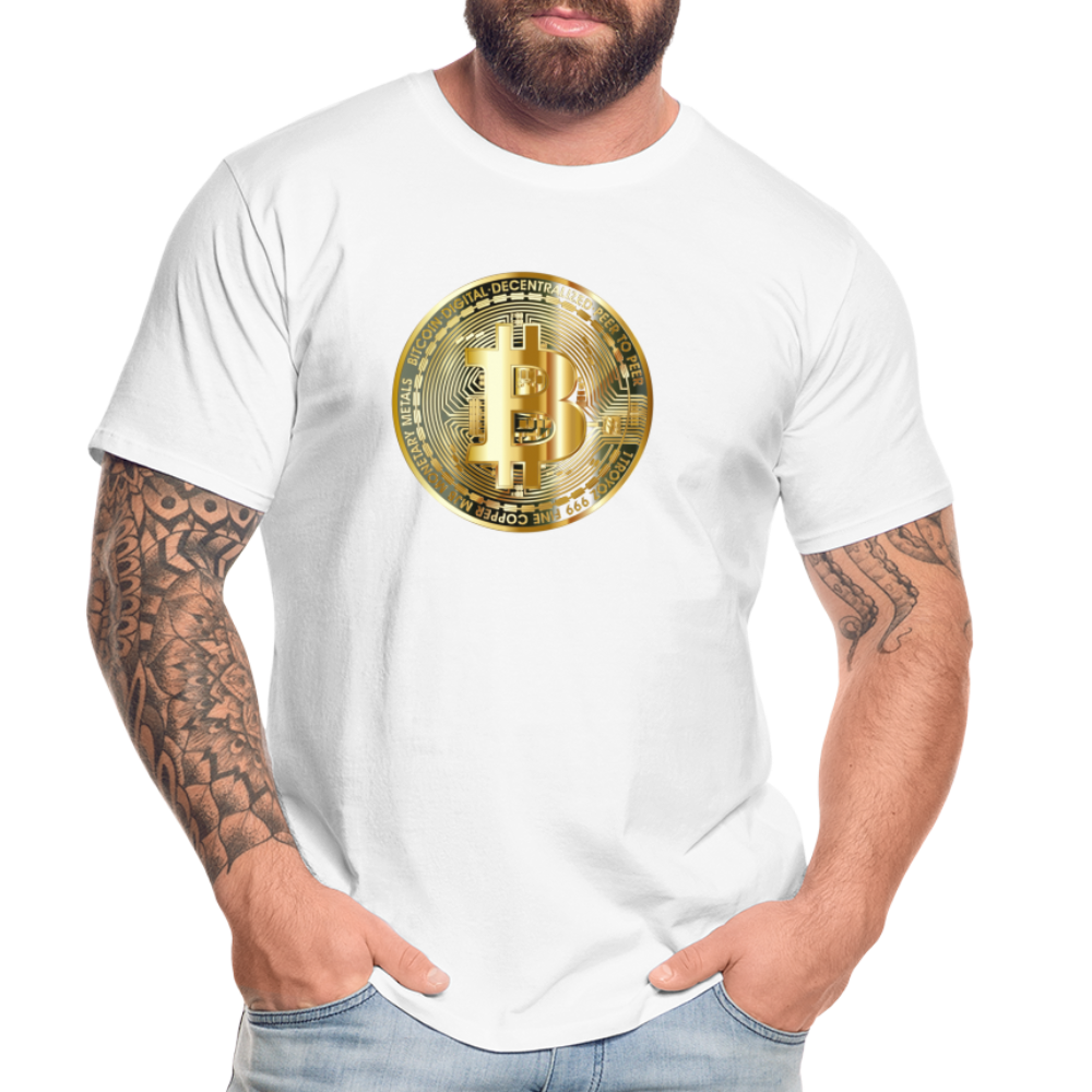 Bitcoin-T-Shirt - weiß