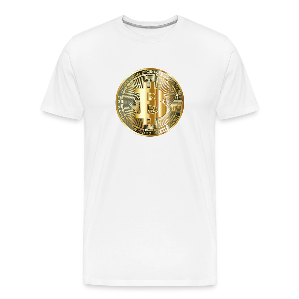 Bitcoin-T-Shirt - weiß