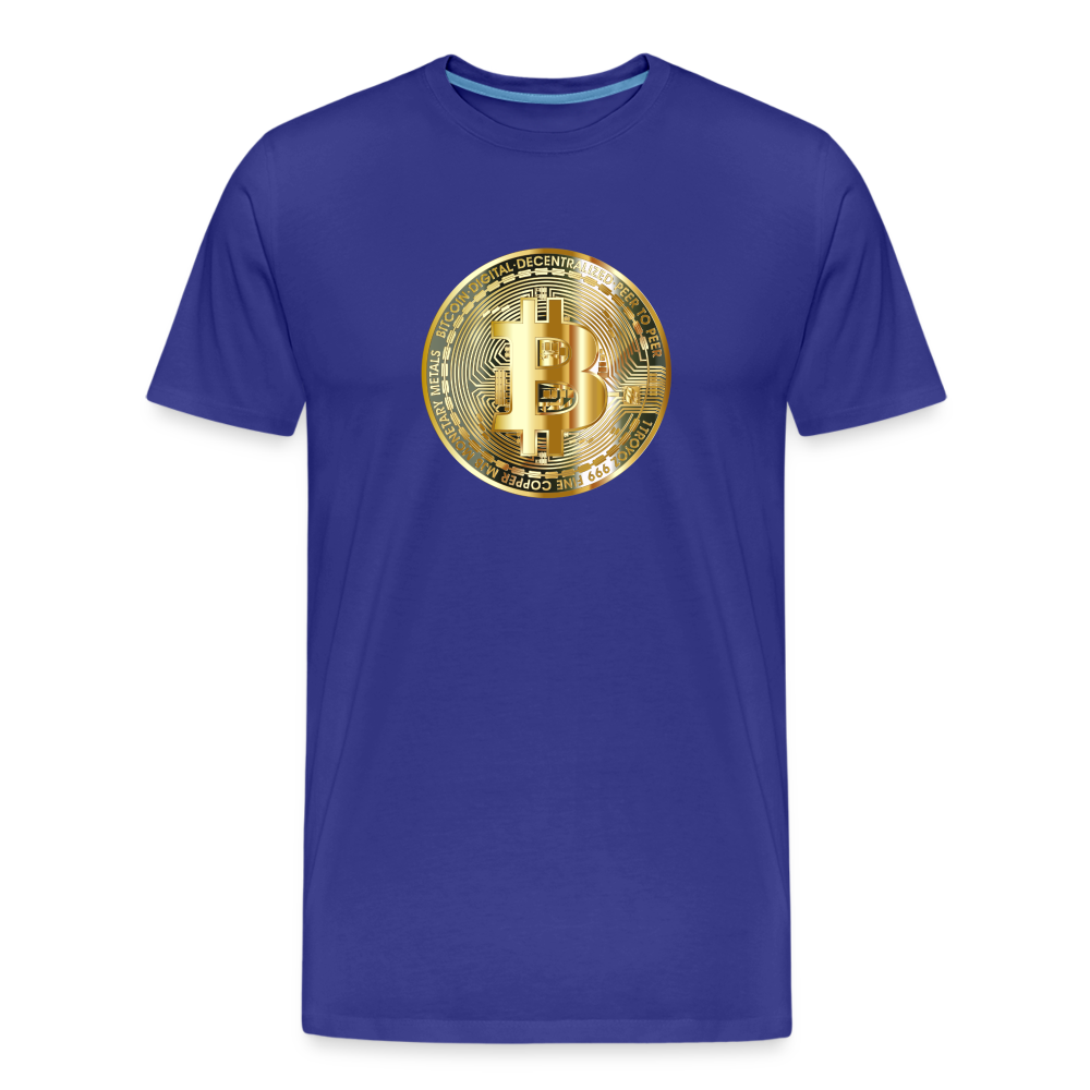 Bitcoin-T-Shirt - Königsblau
