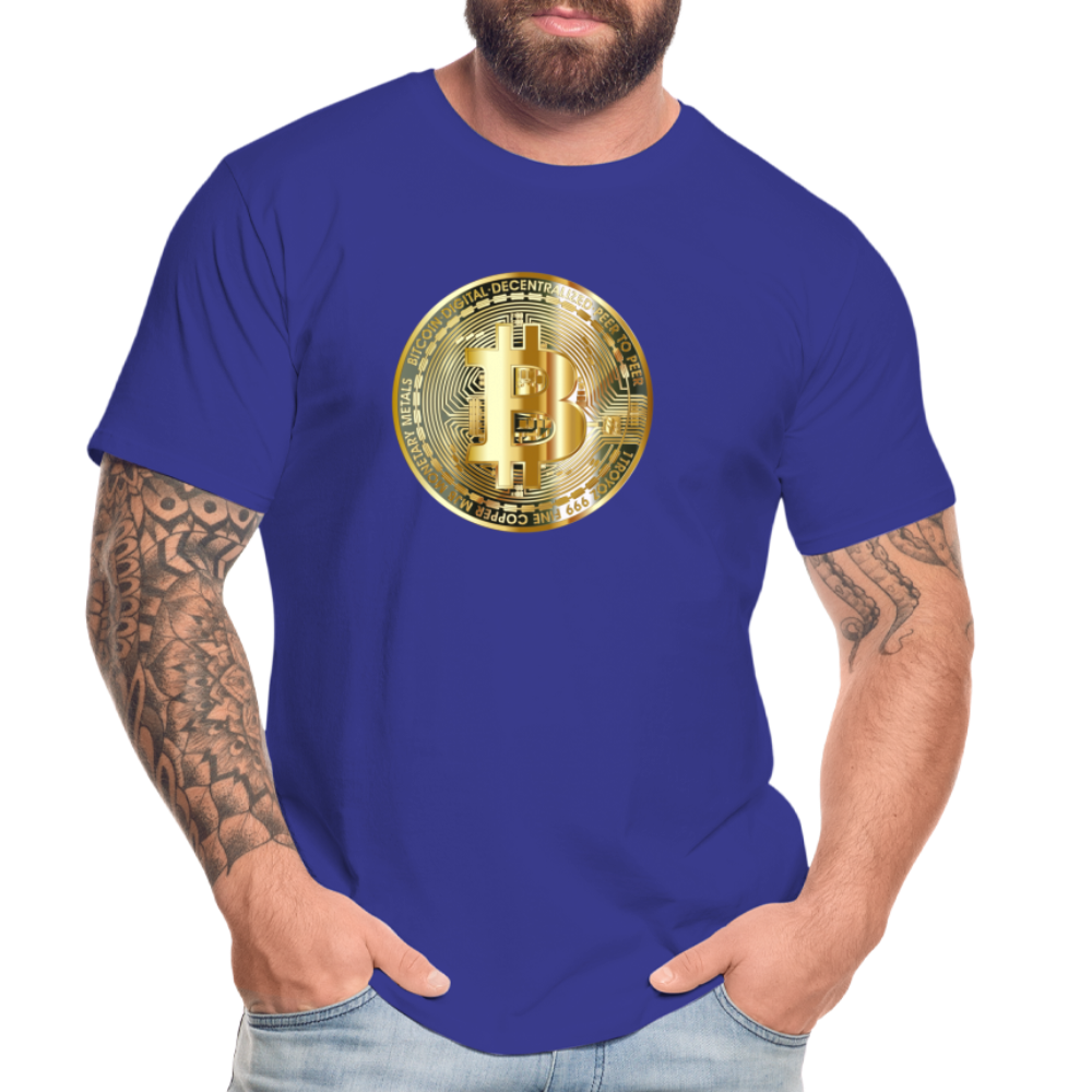 Bitcoin-T-Shirt - Königsblau