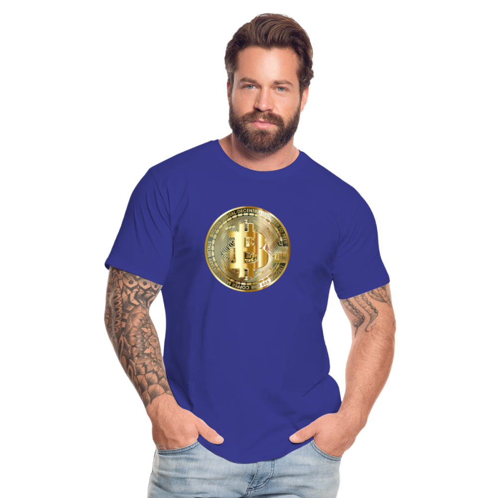 Bitcoin-T-Shirt - Königsblau