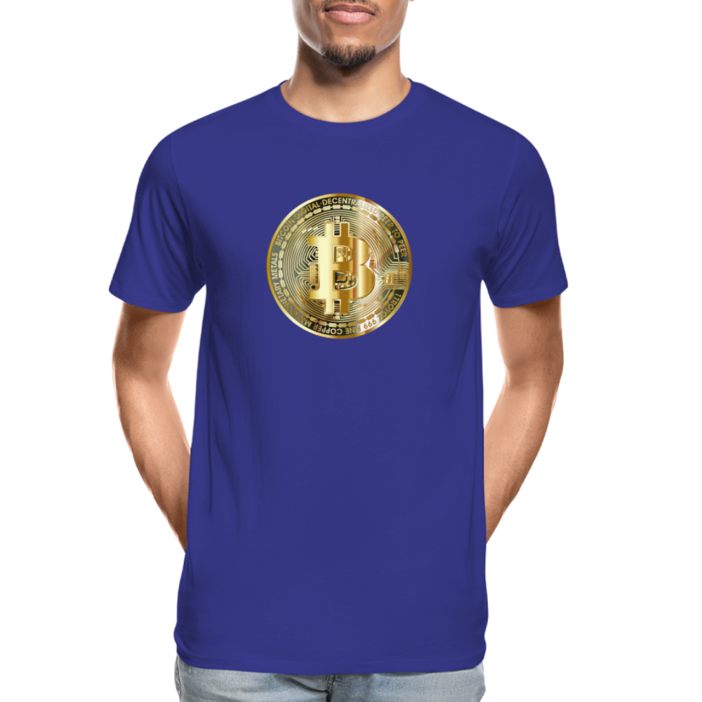 Bitcoin-T-Shirt - Königsblau