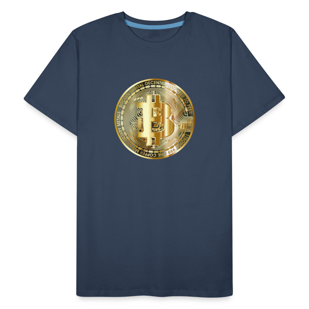 Bitcoin-T-Shirt - Navy