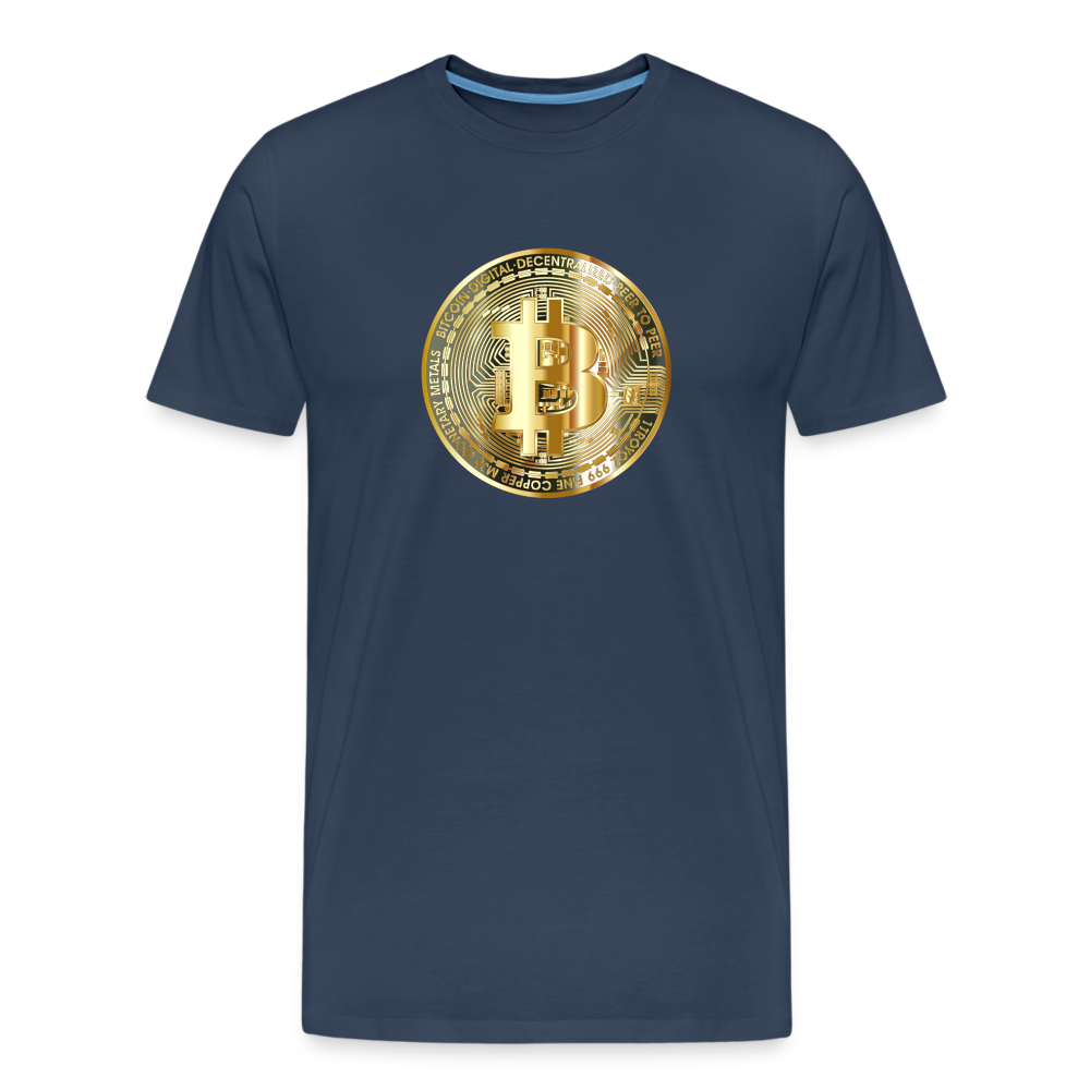 Bitcoin-T-Shirt - Navy