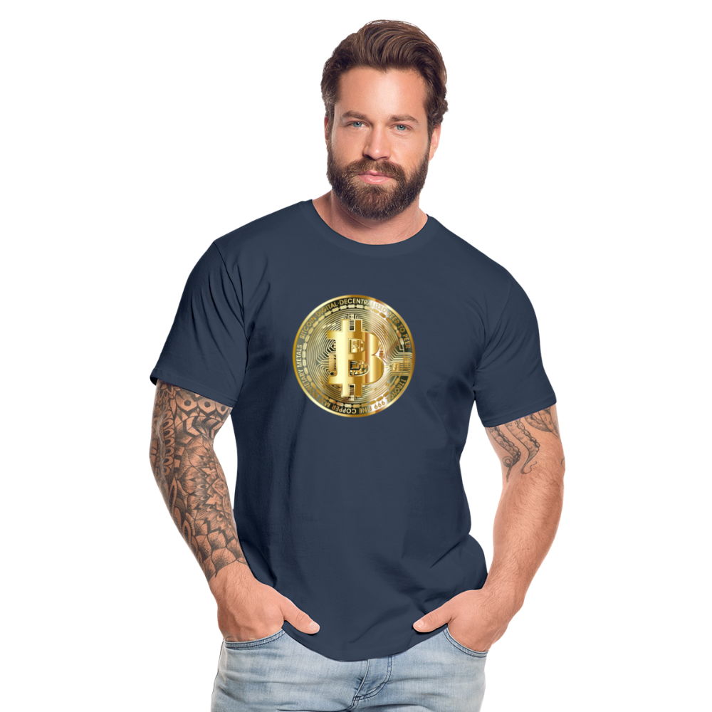 Bitcoin-T-Shirt - Navy