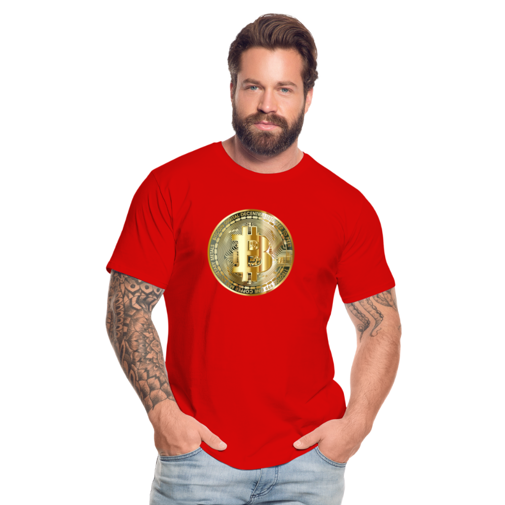 Bitcoin-T-Shirt - Rot