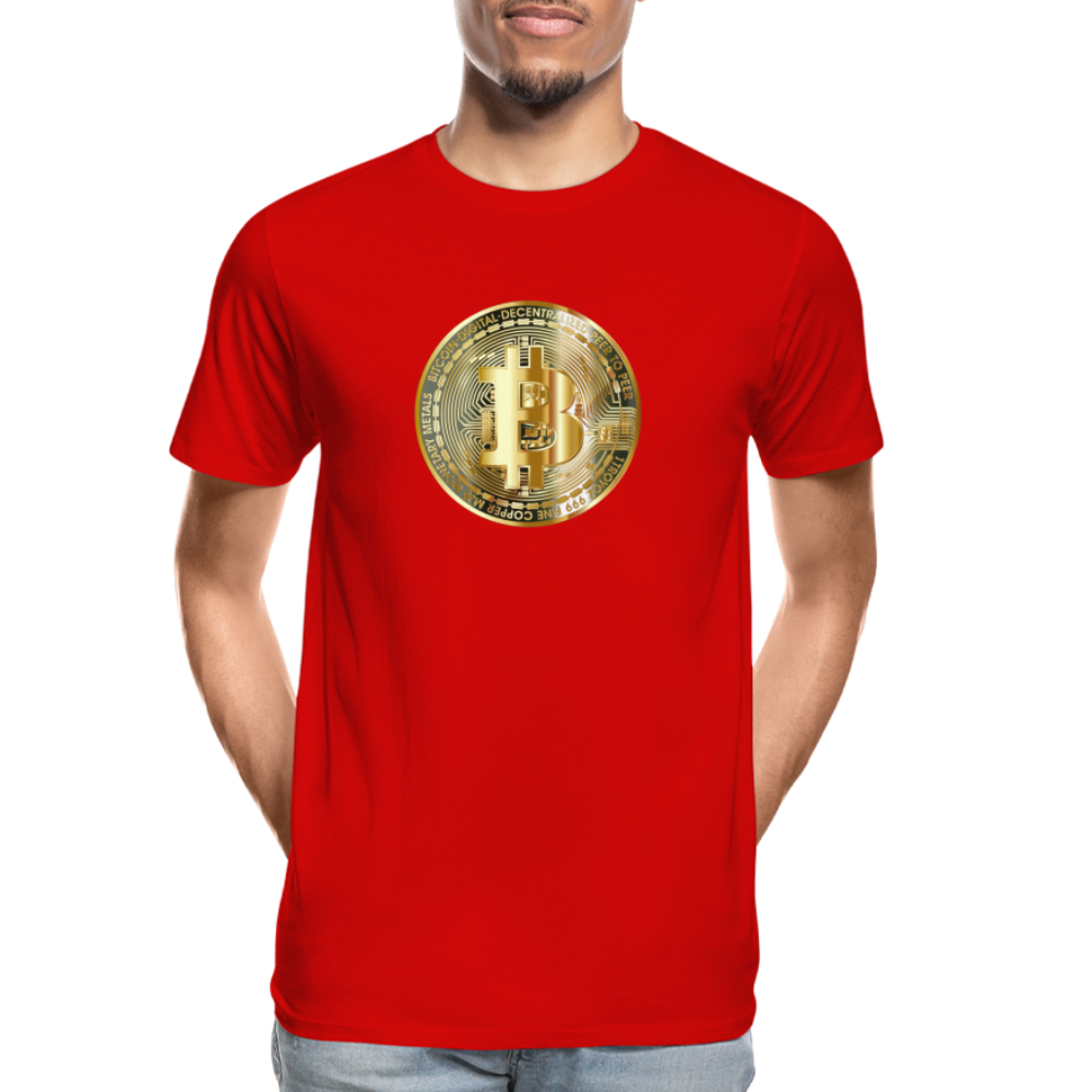 Bitcoin-T-Shirt - Rot