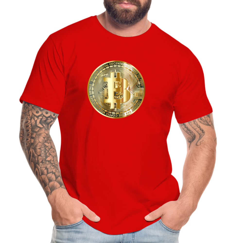Bitcoin-T-Shirt - Rot