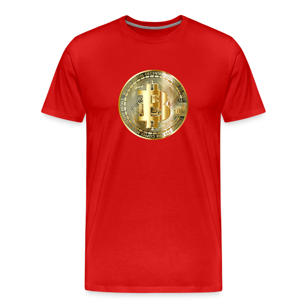 Bitcoin-T-Shirt - Rot