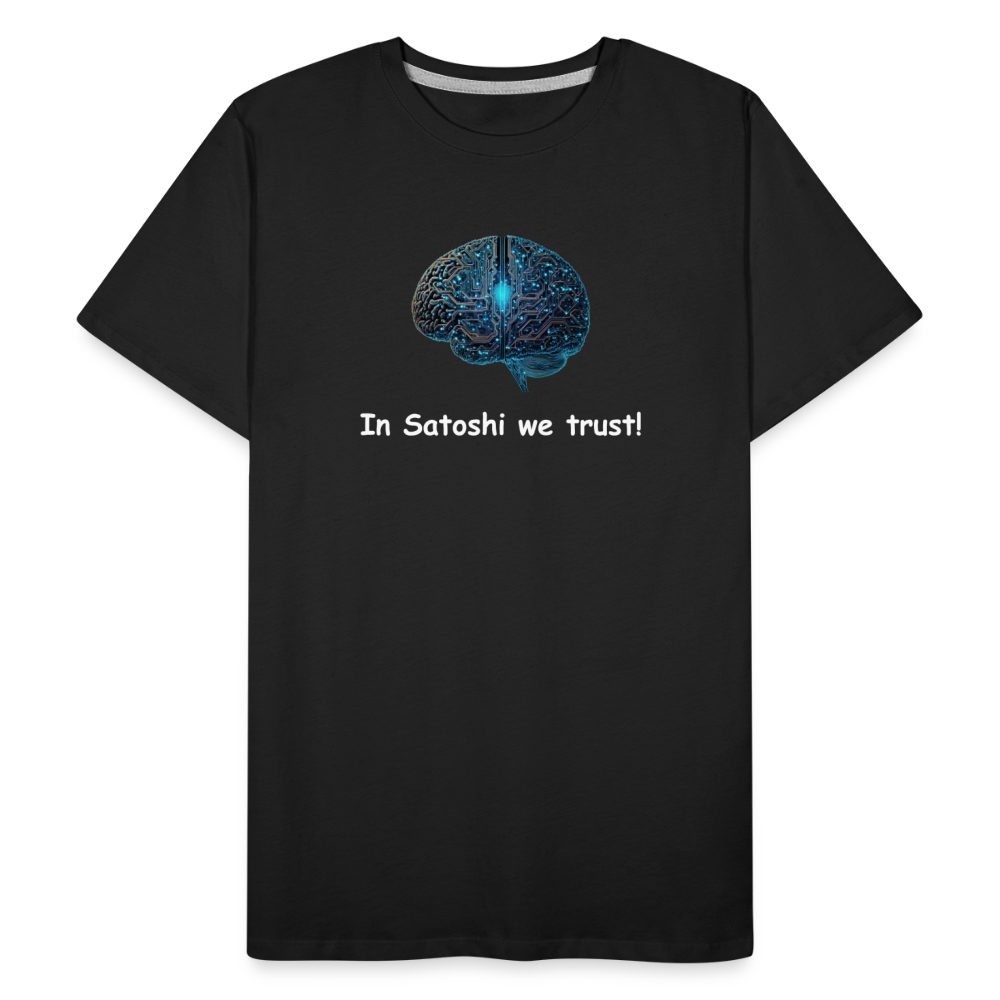 "In Satoshi we trust"-T-Shirt - Schwarz