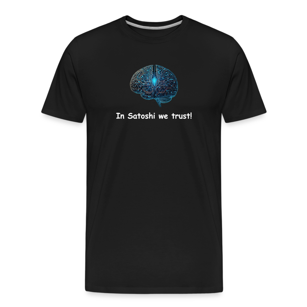 "In Satoshi we trust"-T-Shirt - Schwarz